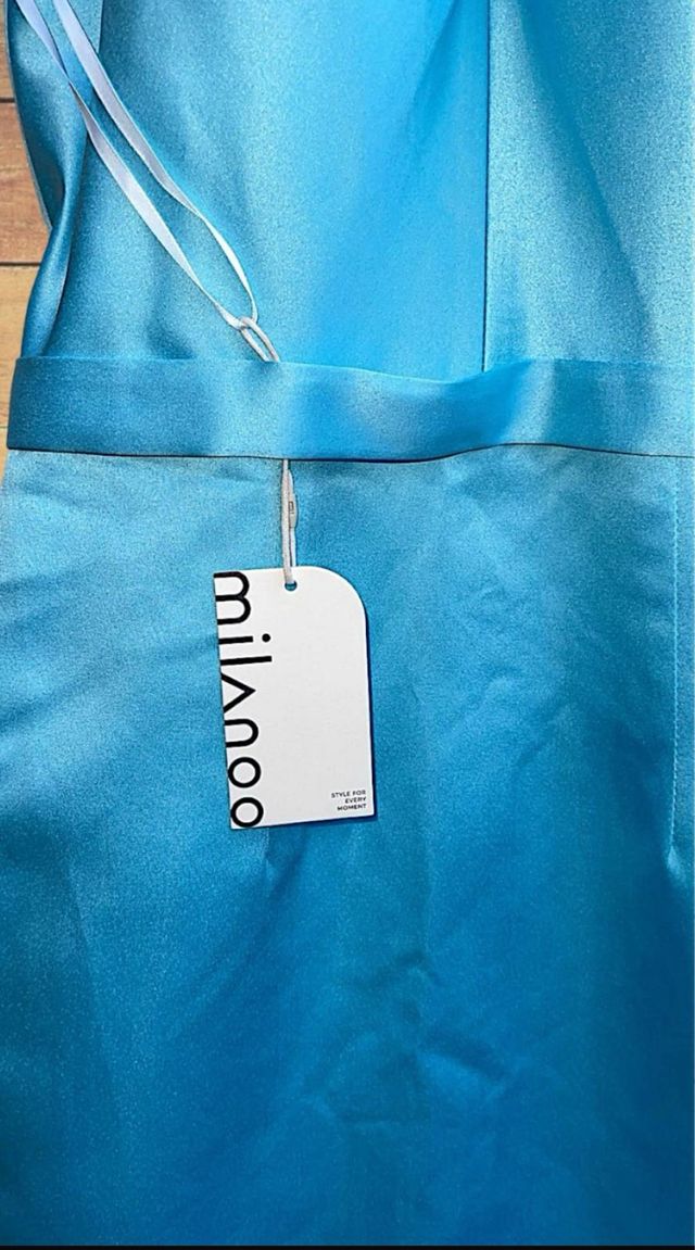 Vestido de fiesta azul/turquesa