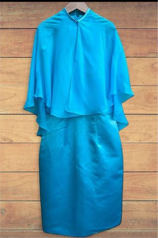 Vestido de fiesta azul/turquesa