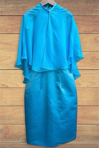 Vestido de fiesta azul/turquesa