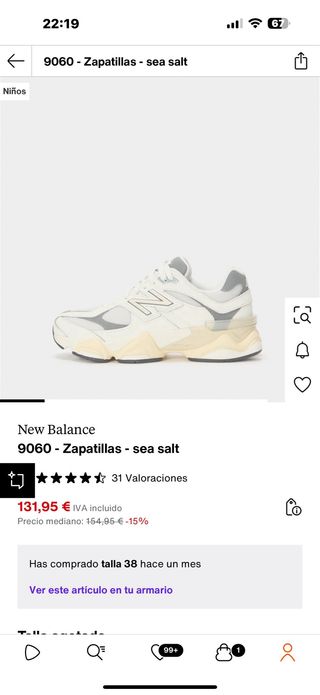 New Balance 9060 Gris y Blanco