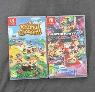 Mario Kart 8 Deluxe y Animal Crossing para switch