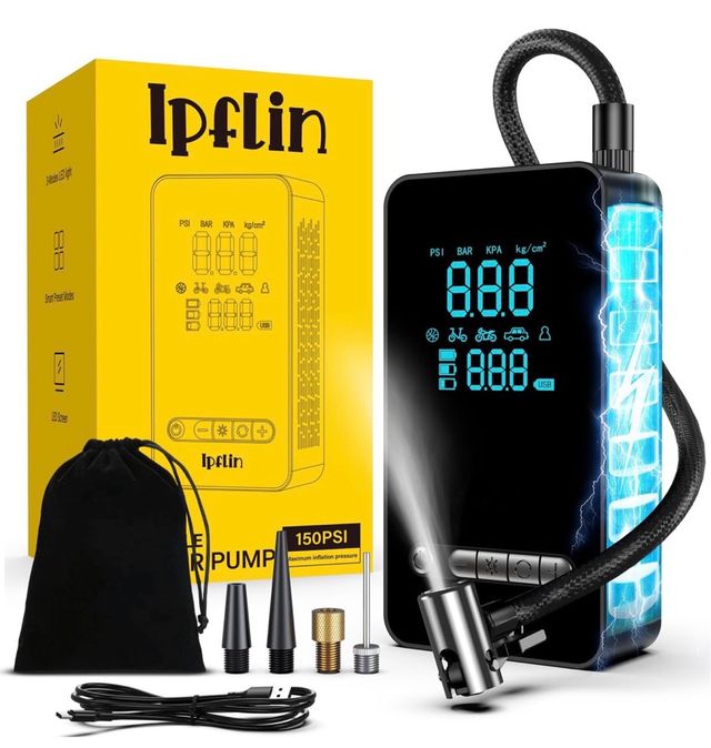 Compresor de aire portátil linterna 150PSI