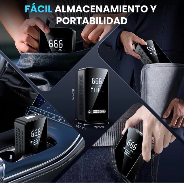 Compressore d'aria portatile con torcia elettrica 150PSI