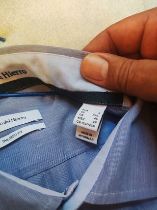 Camisa Pedro del Hierro Gris Talla XL
