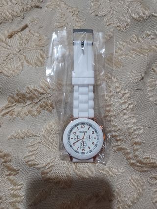 2 Relojes Geneva Blanco Deportivo