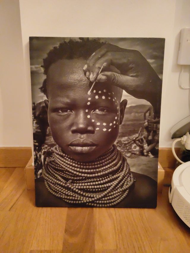 Cuadro fotográfico niño africano