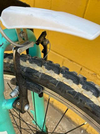 Bicicleta niña rosa y turquesa