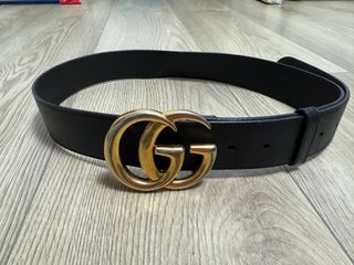 Cinturón Gucci Negro y Dorado