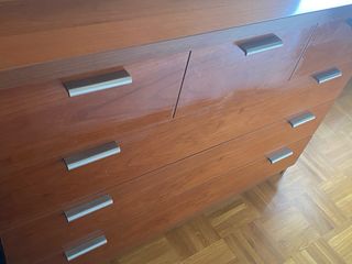 Dormitorio completo madera de cerezo