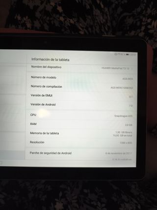 Tablet Huawei sin uso. Incluye funda rosa.