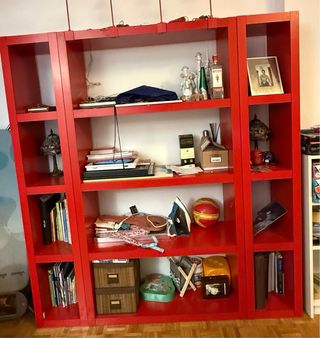 Estanterías y armario IKEA Lack Rojo