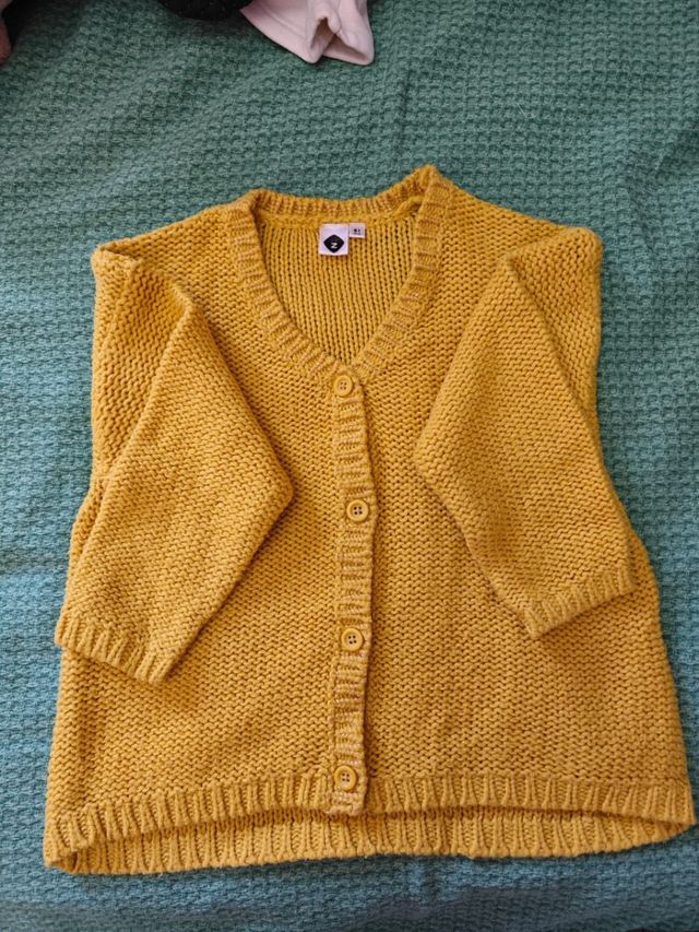 Cardigan lana senape taglia 4 anni