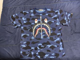 Camiseta Bape Camuflaje Azul Talla XL
