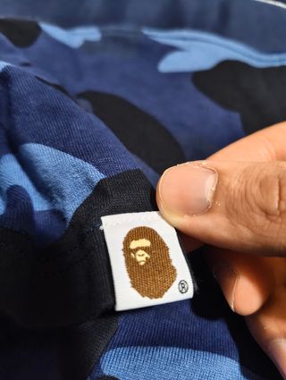 Camiseta Bape Camuflaje Azul Talla XL
