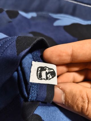 Camiseta Bape Camuflaje Azul Talla XL
