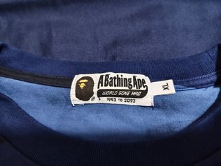Camiseta Bape Camuflaje Azul Talla XL