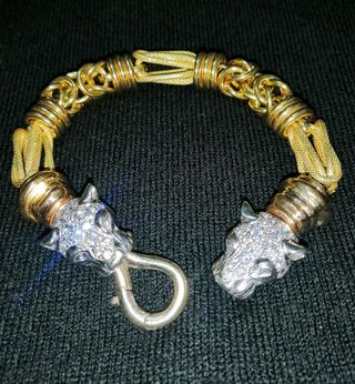 Pulsera Panteras Arezzo Oro 18k