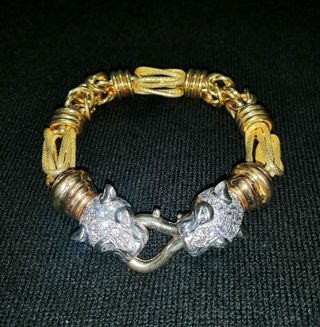 Pulsera Panteras Arezzo Oro 18k