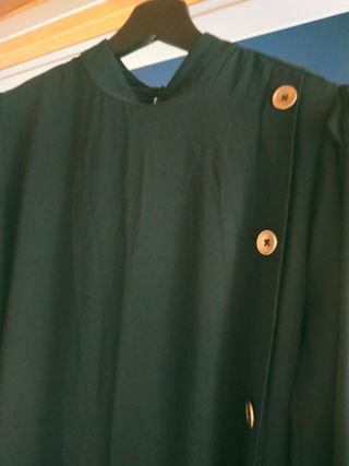 Vestido Zara negro con botones