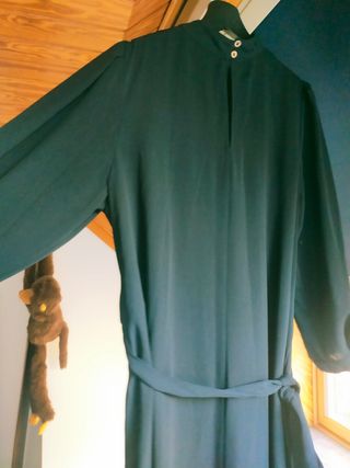 Vestido Zara negro con botones