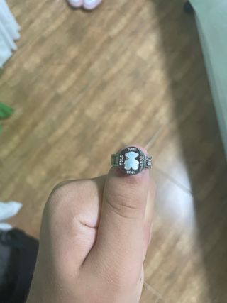 Anillo Tous Oso Plata Blanco