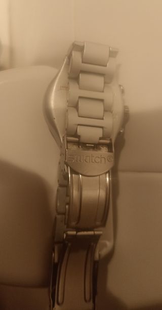 Reloj Swatch Irony Cronógrafo Negro/Plateado