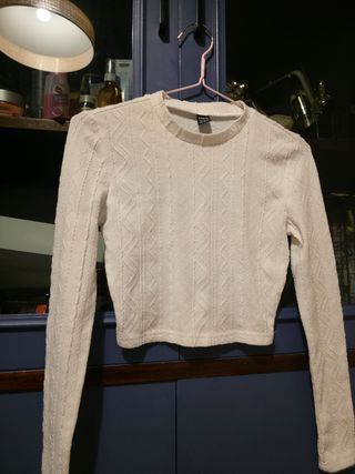 Jersey SHEIN blanco talla XS
