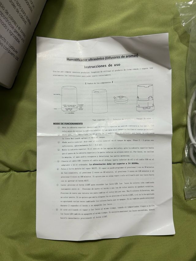 Difusor de aceites esenciales Aromedi