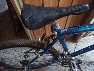 Bicicleta de montaña azul