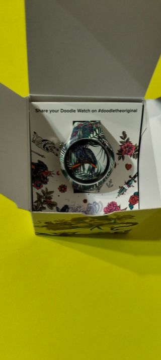 Orologio Doodle watch con stampa pavone