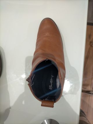 Botines piel mujer tacón medio talla 39