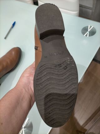 Botines piel mujer tacón medio talla 39