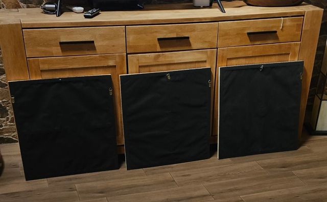 Juego 3 cuadros flores beige y marrón