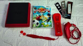 Consola Wii Mini Roja + Juego + extras