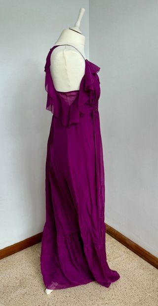 Vestido fiesta Derhy morado/violeta NUEVO
