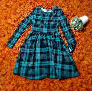 Vestido de cuadros madre e hija conjunto