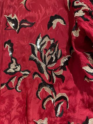 Bomber Zara Roja Lentejuelas