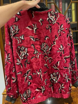 Bomber Zara Roja Lentejuelas
