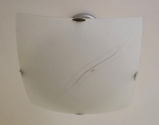 Lámpara de techo cristal y metal