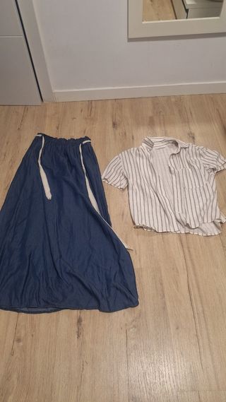 Lote 3 prendas: negro, gris, rosa