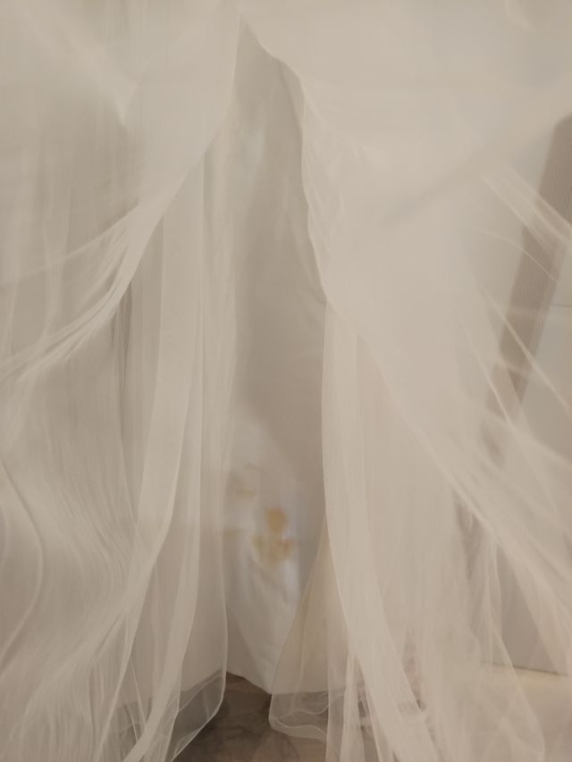 Vestido tul rosado y lentejuelas