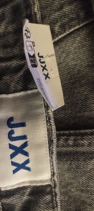 Falda vaquera gris midi. XS. Nueva con etiquetas