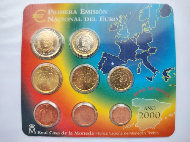 Primera emisión nacional del euro año 2000