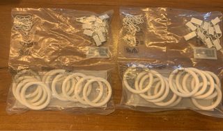 Soporte cortina + anillas, clips y ganchos IKEA