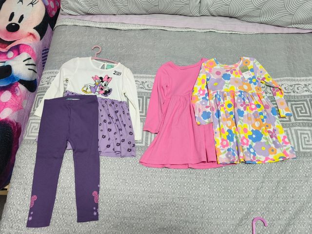 Conjunto Minnie y Vestido Floral Niña