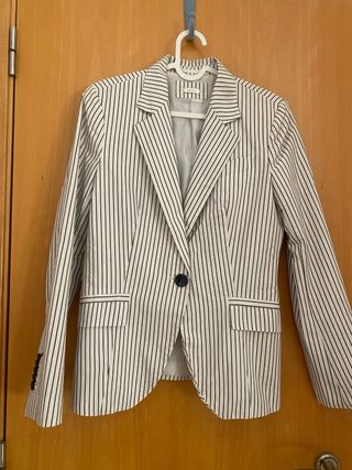 Americana Zara Rayas Mujer Talla M