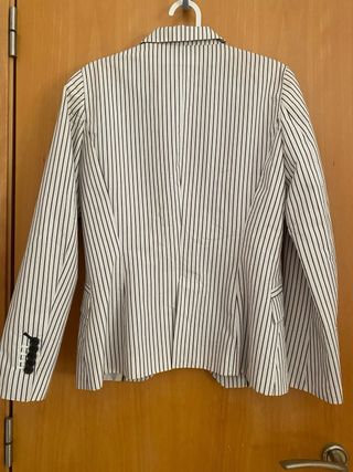 Americana Zara Rayas Mujer Talla M