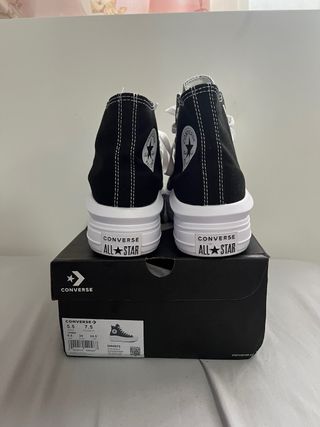Converse plataforma negras 
