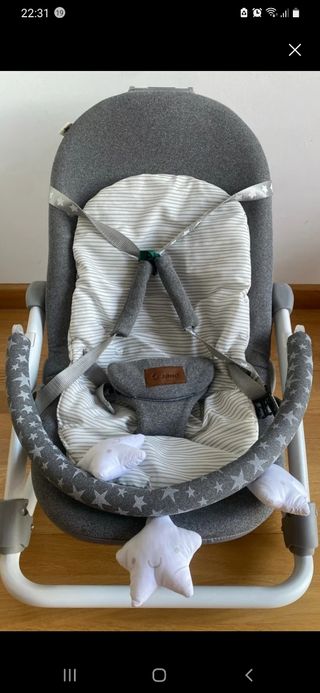 Hamaca Jane Fold Gris Estrellas