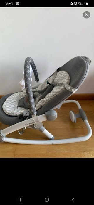 Hamaca Jane Fold Gris Estrellas
